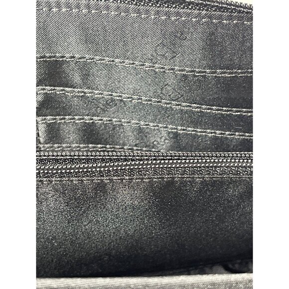 Vera Bradley Chandelier Noir Crossbody Purse Shoulder Bag Black White Floral - Picture 12 of 12